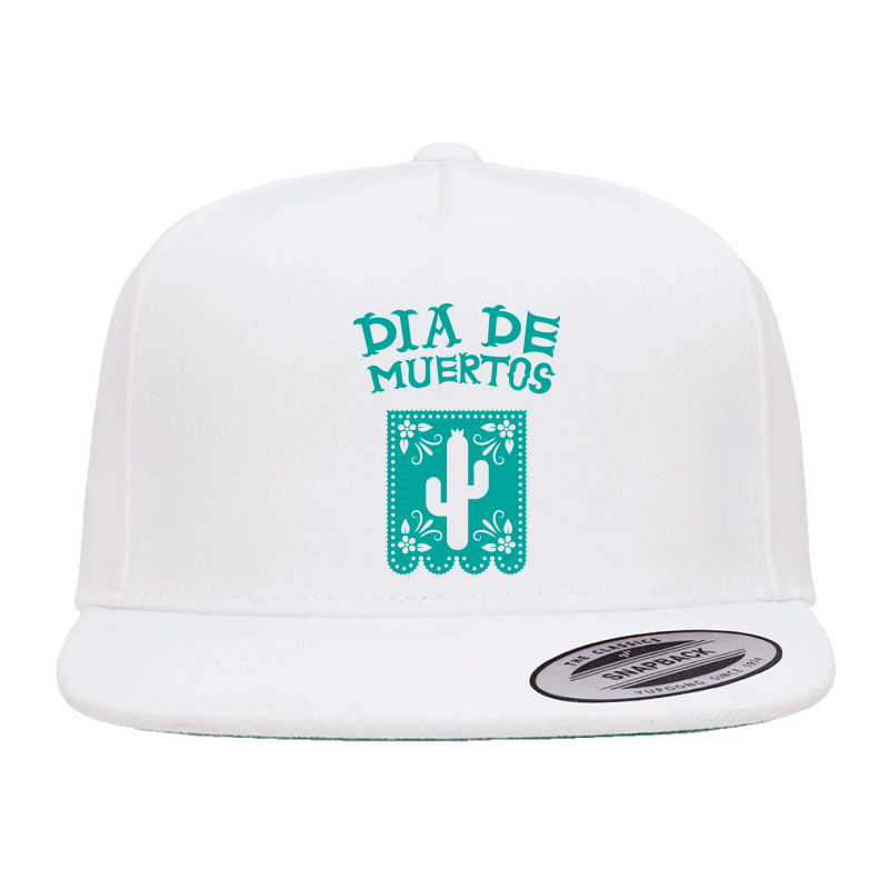 Dia De Muertos, Catus, Flowers 5 Panel Snapback Cap | Artistshot