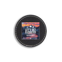 Adventure Awaits Round Leatherette Patch | Artistshot