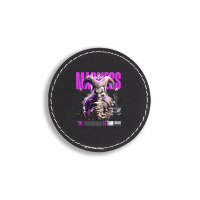 Smile Of Madness Round Leatherette Patch | Artistshot