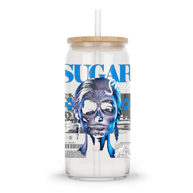 Sugar Skull Girl Glass Tumbler | Artistshot