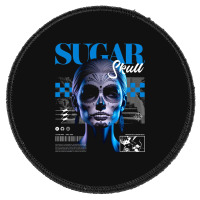 Sugar Skull Girl Round Patch | Artistshot