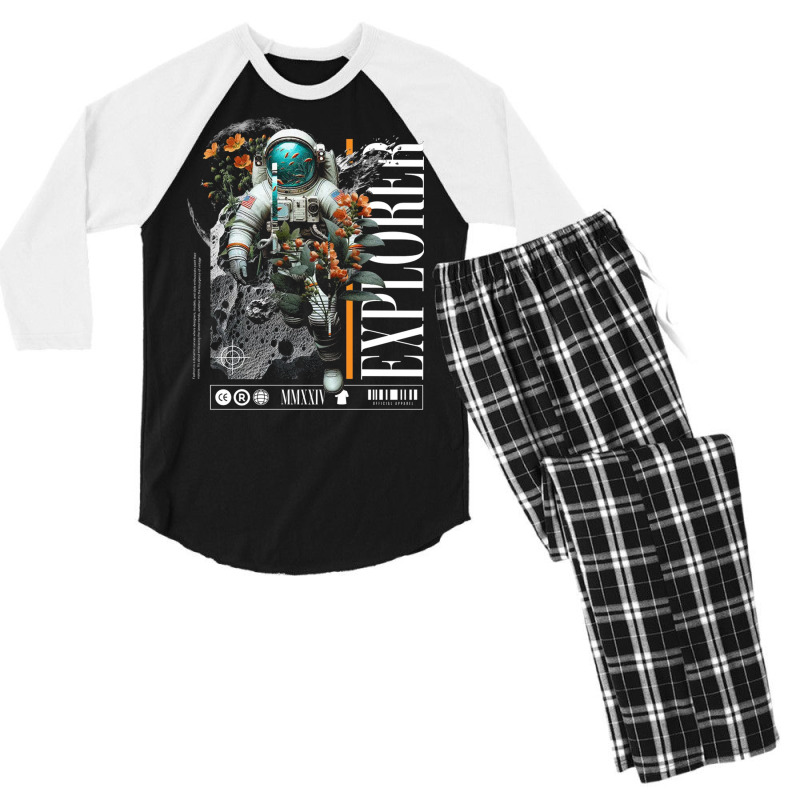 The Explorer Men's 3/4 Sleeve Pajama Set | Artistshot