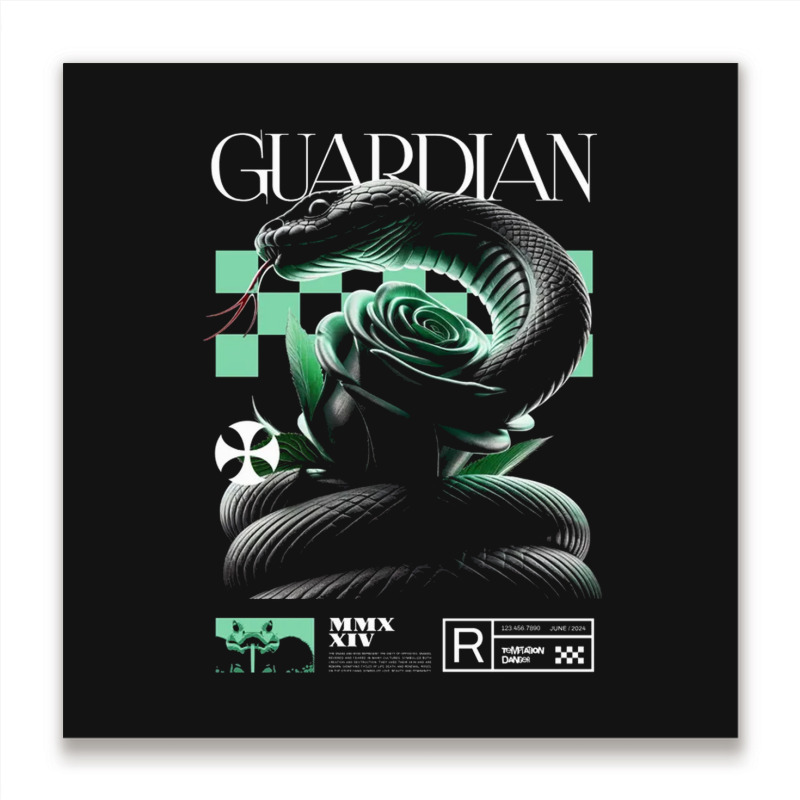 The Guardian Metal Print Square | Artistshot