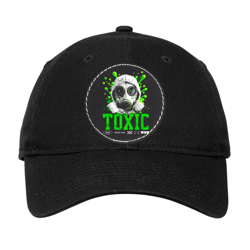 Toxic Gas Mask Ecology Concept Adjustable Cap - Leatherette Patch | Artistshot