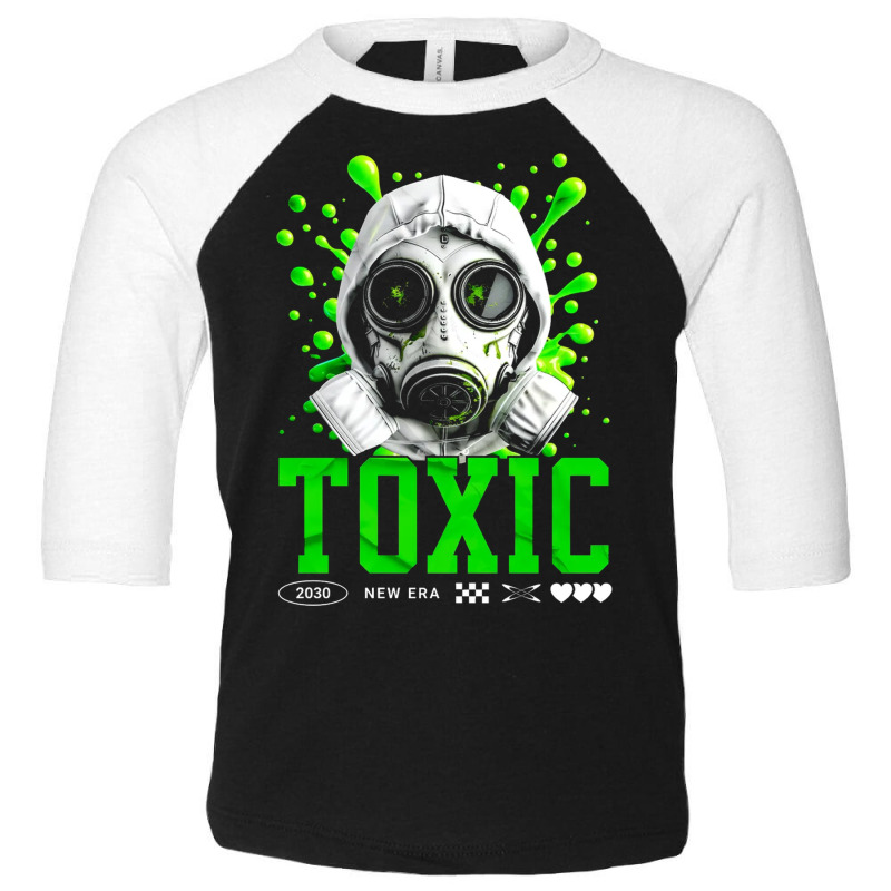 Toxic Gas Mask Ecology Concept Toddler 3/4 Sleeve Tee | Artistshot