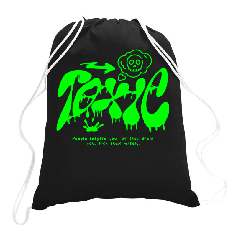 Toxic People - Graffiti Drawstring Bags | Artistshot