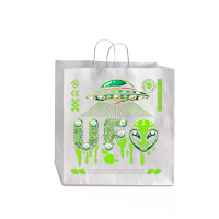 Ufo Alien Y2k Vintage Retro Jumbo Paper Bag - 18 X 7 X 18 3/4 | Artistshot