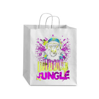 Urban Jungle Monkey In Headphones Street Art Debie Paper Bag - 10 X 5 X 13 | Artistshot