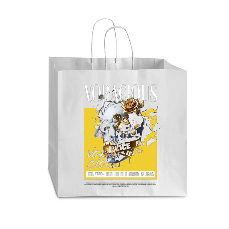 Voracious Skull Vogue Paper Bag - 16 X 6 X 12 | Artistshot