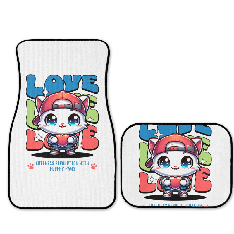 Cat Love Full Set Car Mats | Artistshot