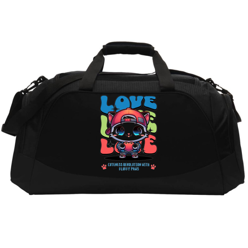 Cat Love Active Duffel | Artistshot