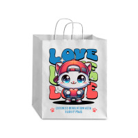 Cat Love Debie Paper Bag - 10 X 5 X 13 | Artistshot