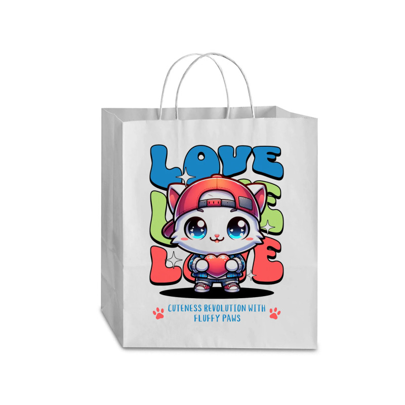 Cat Love Traveler Paper Bag -13 X 6 X 15 3/4 | Artistshot