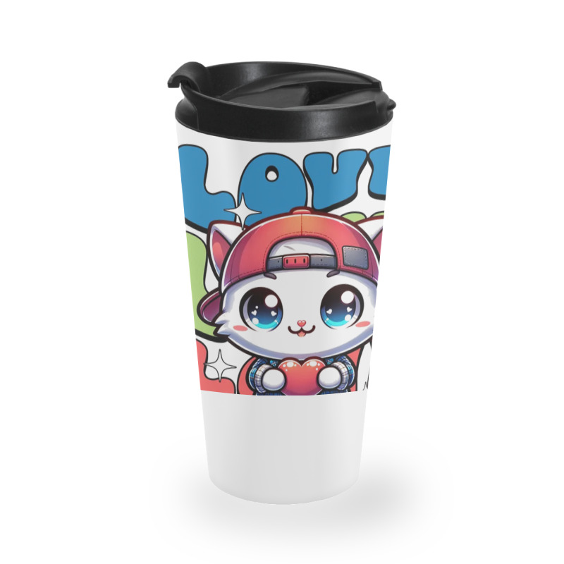 Cat Love Travel Mug | Artistshot