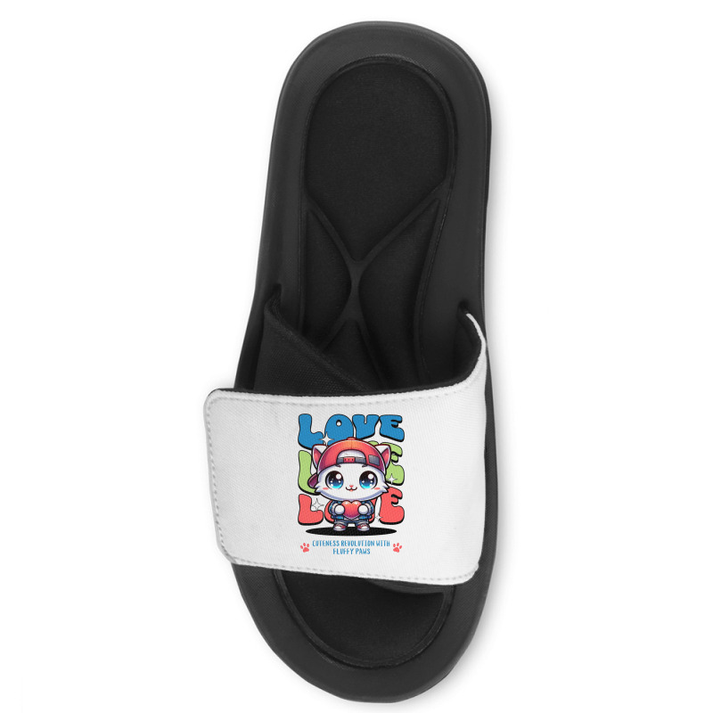 Cat Love Slide Sandal | Artistshot