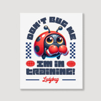 Funny Ladybug Training Quote Portrait Canvas Print | Artistshot