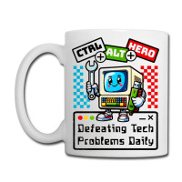 Retro Computer Master Cute Mascot Coffee Mug | Artistshot