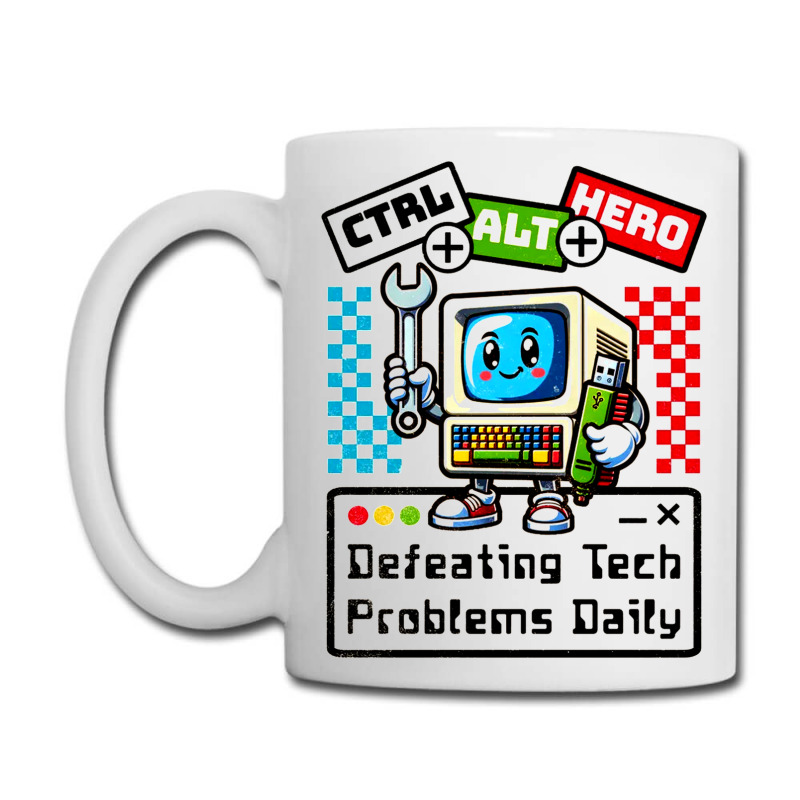 Retro Computer Master Cute Mascot Coffee Mug | Artistshot