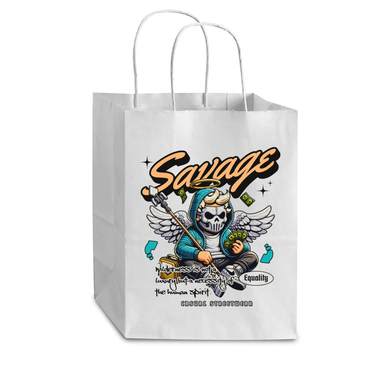 Savage Casual Cub Paper Bag - 8 X 4 1/2 X 10 1/4 | Artistshot