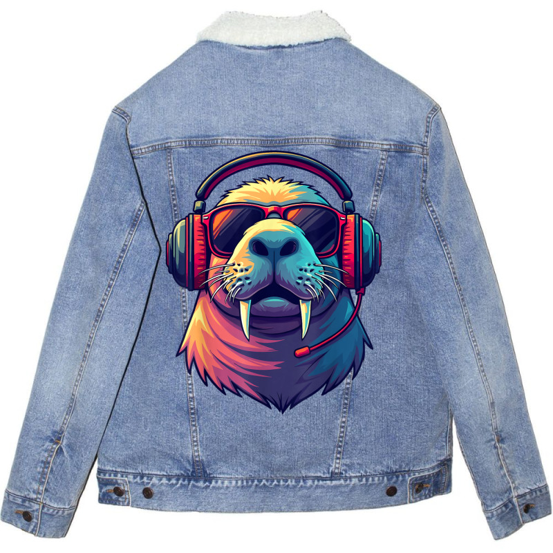 Dj Manatee Unisex Sherpa-lined Denim Jacket | Artistshot