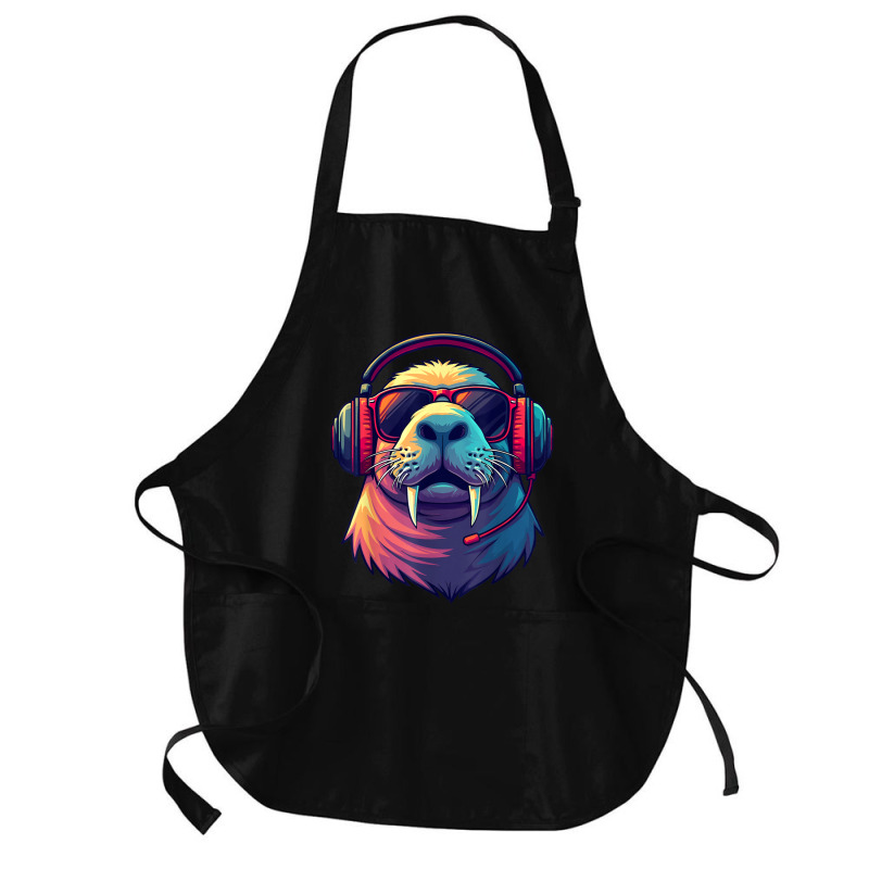 Dj Manatee Medium-length Apron | Artistshot