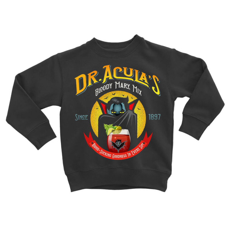 Dr. Acula's Bloody Mary Mix Toddler Sweatshirt by Teresa Simmons | Artistshot