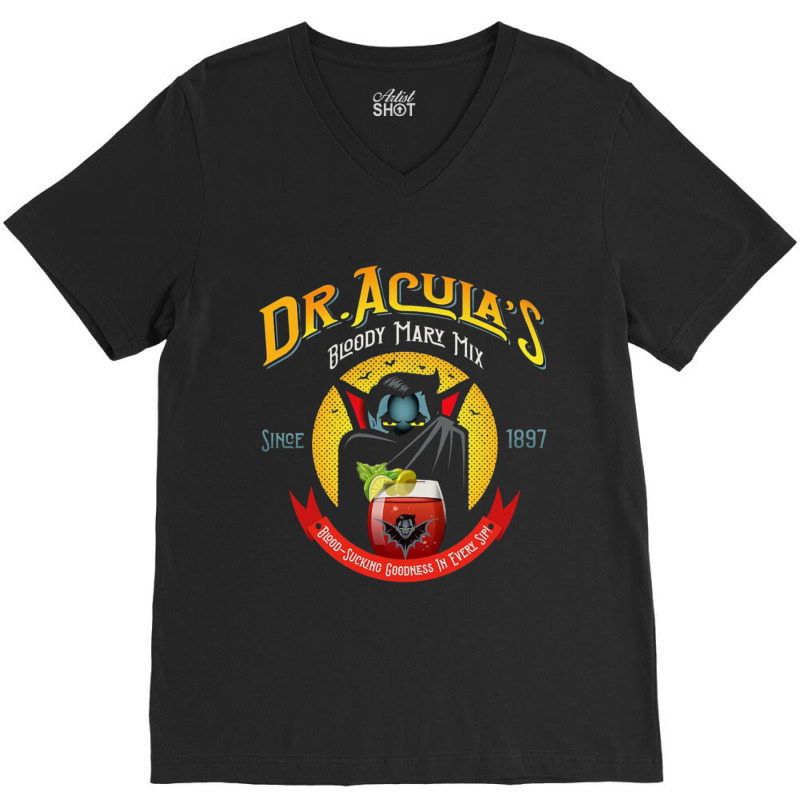 Dr. Acula's Bloody Mary Mix V-neck Tee | Artistshot