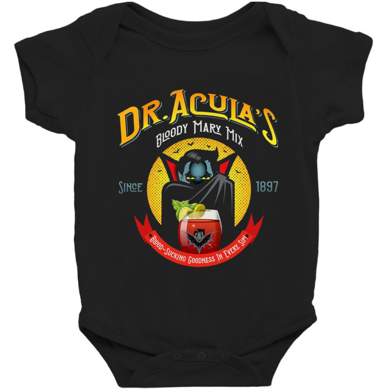 Dr. Acula's Bloody Mary Mix Baby Bodysuit by Teresa Simmons | Artistshot