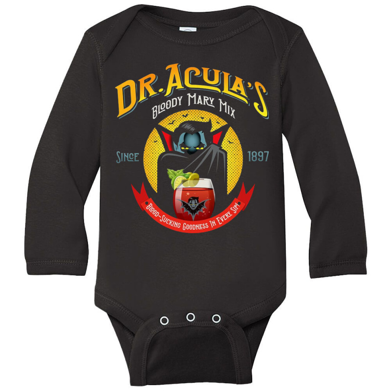 Dr. Acula's Bloody Mary Mix Long Sleeve Baby Bodysuit by Teresa Simmons | Artistshot