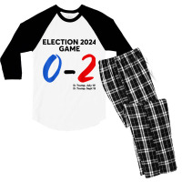 Election 2024 Game 0   2 You Missed Funny Again Men's 3/4 Sleeve Pajama Set | Artistshot