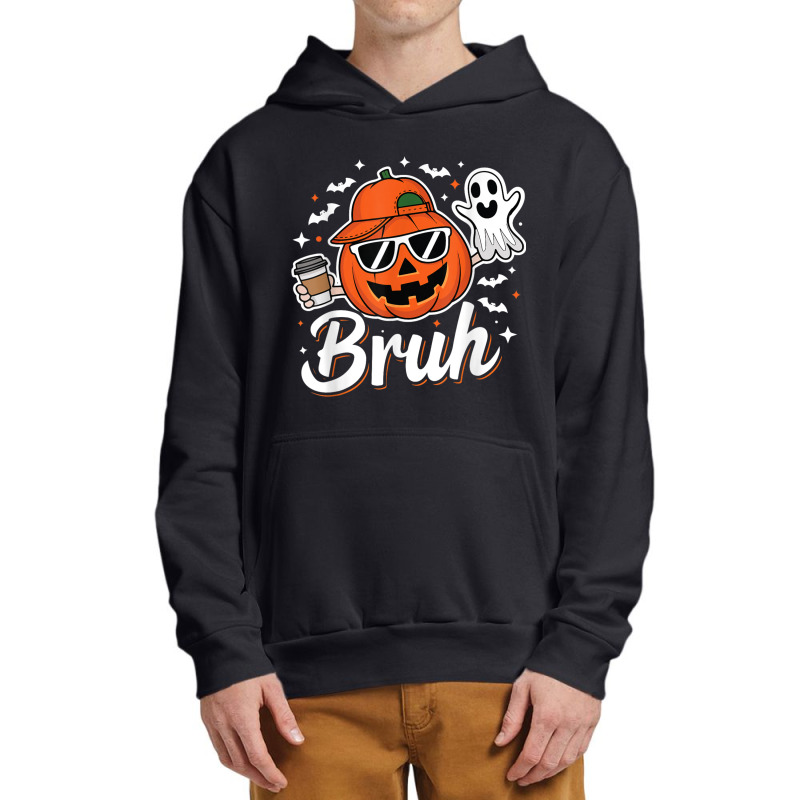 Funny Halloween Pumpkin Coffee Urban Pullover Hoodie | Artistshot