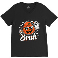 Funny Halloween Pumpkin Coffee V-neck Tee | Artistshot