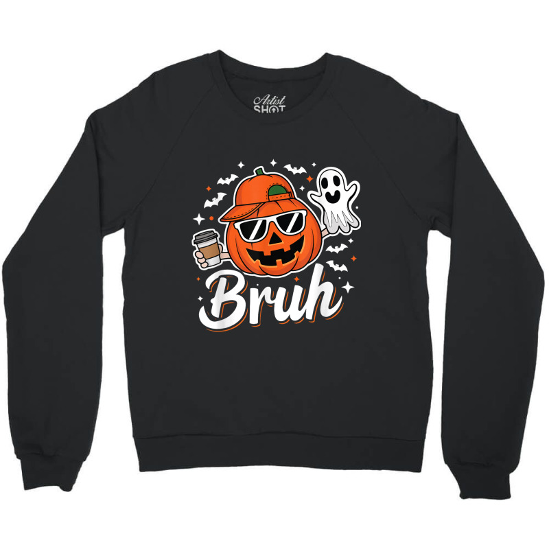 Funny Halloween Pumpkin Coffee Crewneck Sweatshirt | Artistshot