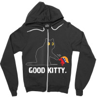 Good Kitty Funny Black Cat Trump Democrat Zipper Hoodie | Artistshot