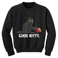 Good Kitty Funny Black Cat Trump Democrat Youth Sweatshirt | Artistshot