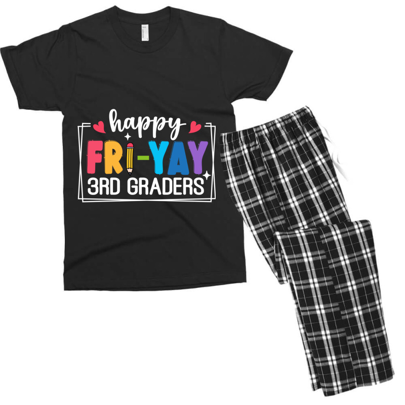 Happy Fri Yay 3rd Graders Men's T-shirt Pajama Set | Artistshot