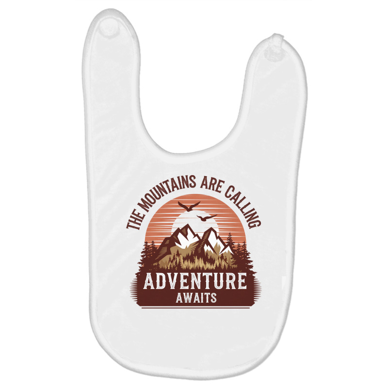 The Mountains Are Calling 3 Baby Bibs | Artistshot