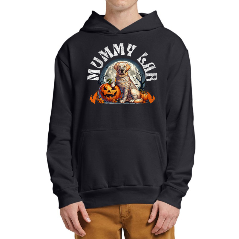 Mummy Lab Halloween Dog Urban Pullover Hoodie | Artistshot