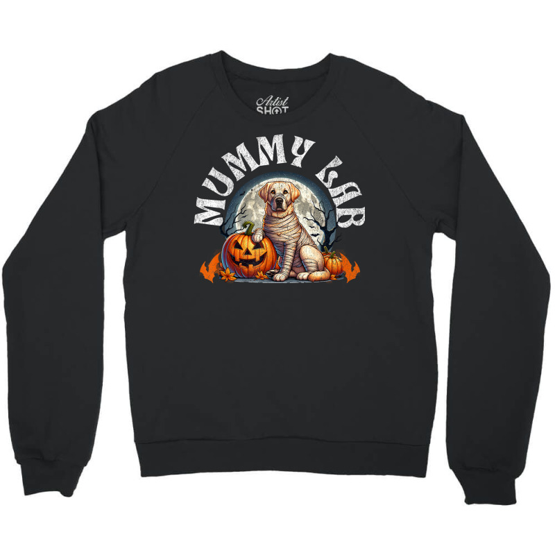 Mummy Lab Halloween Dog Crewneck Sweatshirt | Artistshot