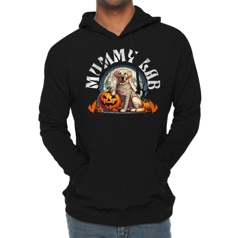 Mummy Lab Halloween Dog Lightweight Hoodie | Artistshot