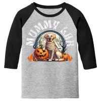 Mummy Lab Halloween Dog Youth 3/4 Sleeve | Artistshot