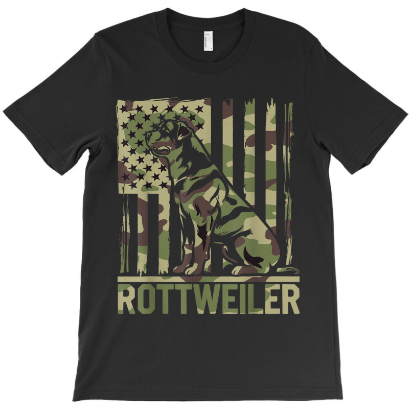 Rottweiler   Usa American Flag Camouflage Dog Owne T-shirt | Artistshot