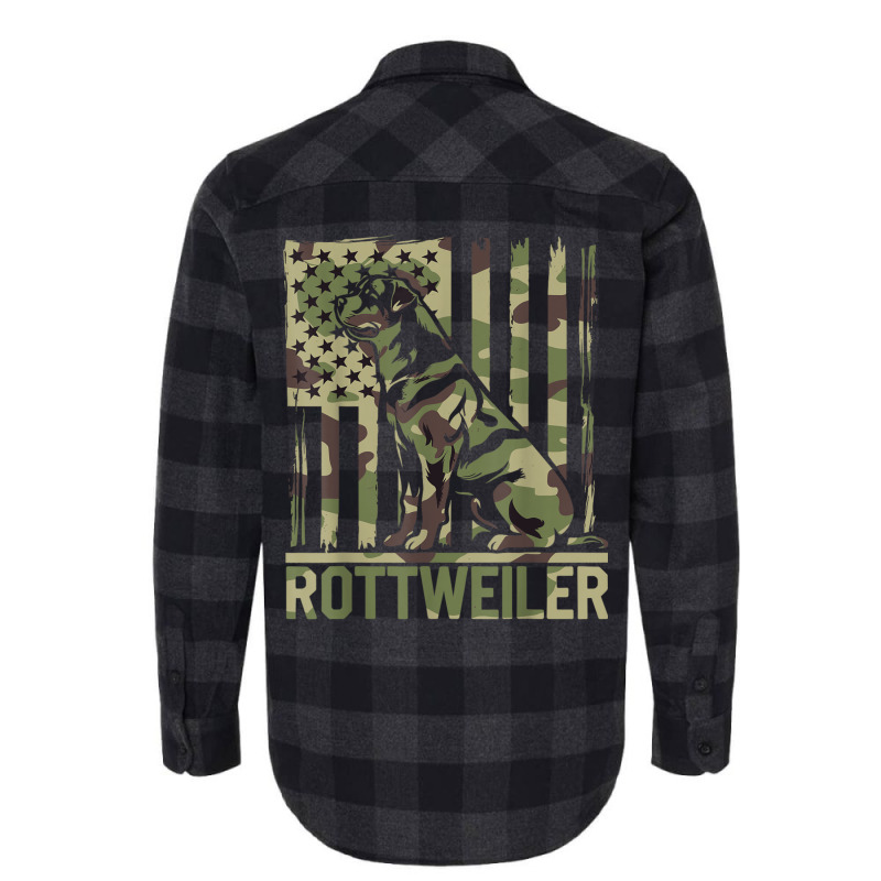 Rottweiler   Usa American Flag Camouflage Dog Owne Flannel Shirt | Artistshot