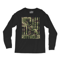 Rottweiler   Usa American Flag Camouflage Dog Owne Long Sleeve Shirts | Artistshot