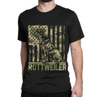 Rottweiler   Usa American Flag Camouflage Dog Owne Classic T-shirt | Artistshot