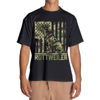 Rottweiler   Usa American Flag Camouflage Dog Owne Urban Heavy T-shirt | Artistshot