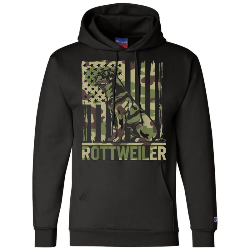 Rottweiler   Usa American Flag Camouflage Dog Owne Champion Hoodie | Artistshot