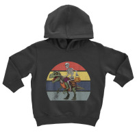 Skeleton Riding Mummy Dinosaur Halloween Toddler Hoodie | Artistshot