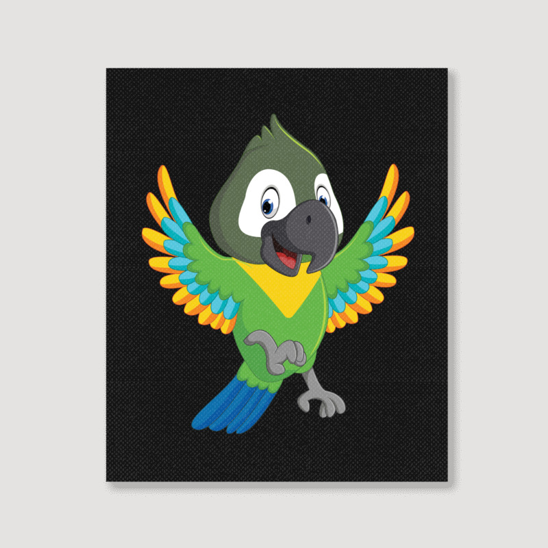 Senegal Parrot Colorful Portrait Canvas Print | Artistshot