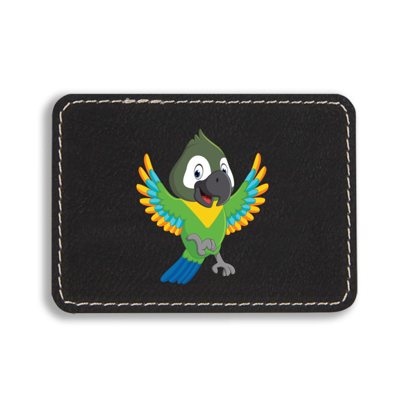 Senegal Parrot Colorful Rectangle  Leatherette Patch | Artistshot